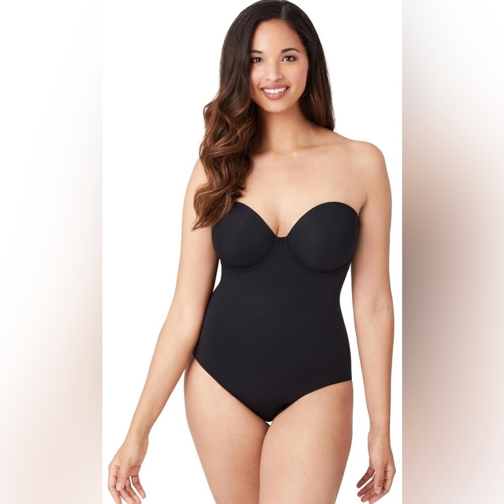 Wacoal Red Carpet Strapless Full Busted Underwire Bodysuit Black 801219